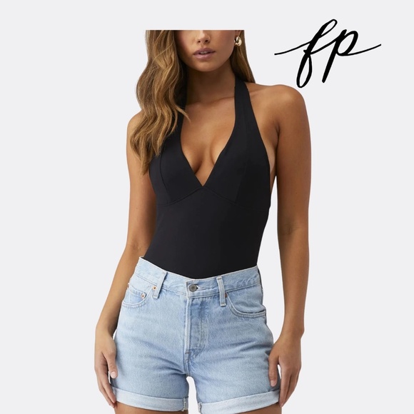 Free People “Have It All” Halter Top – Black – Size M – NWT - Picture 1 of 7